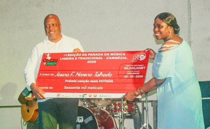 Josina Talhada conquista o prêmio de canção mais votada no "Kewa Zambézia"