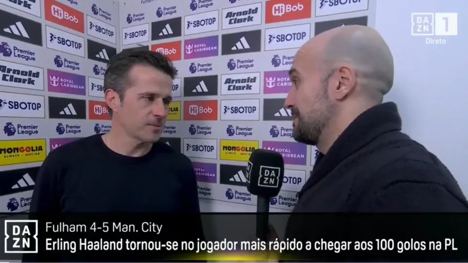 Marco Silva reage à derrota com o City: "Deitámos tudo a perder..."