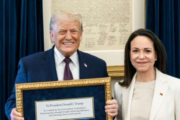 Corina Machado está na Casa Branca
