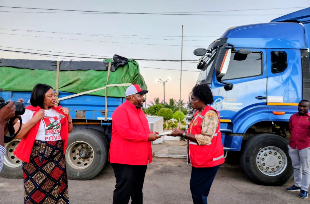 FRELIMO entrega 70 toneladas de produtos diversos em Gaza
