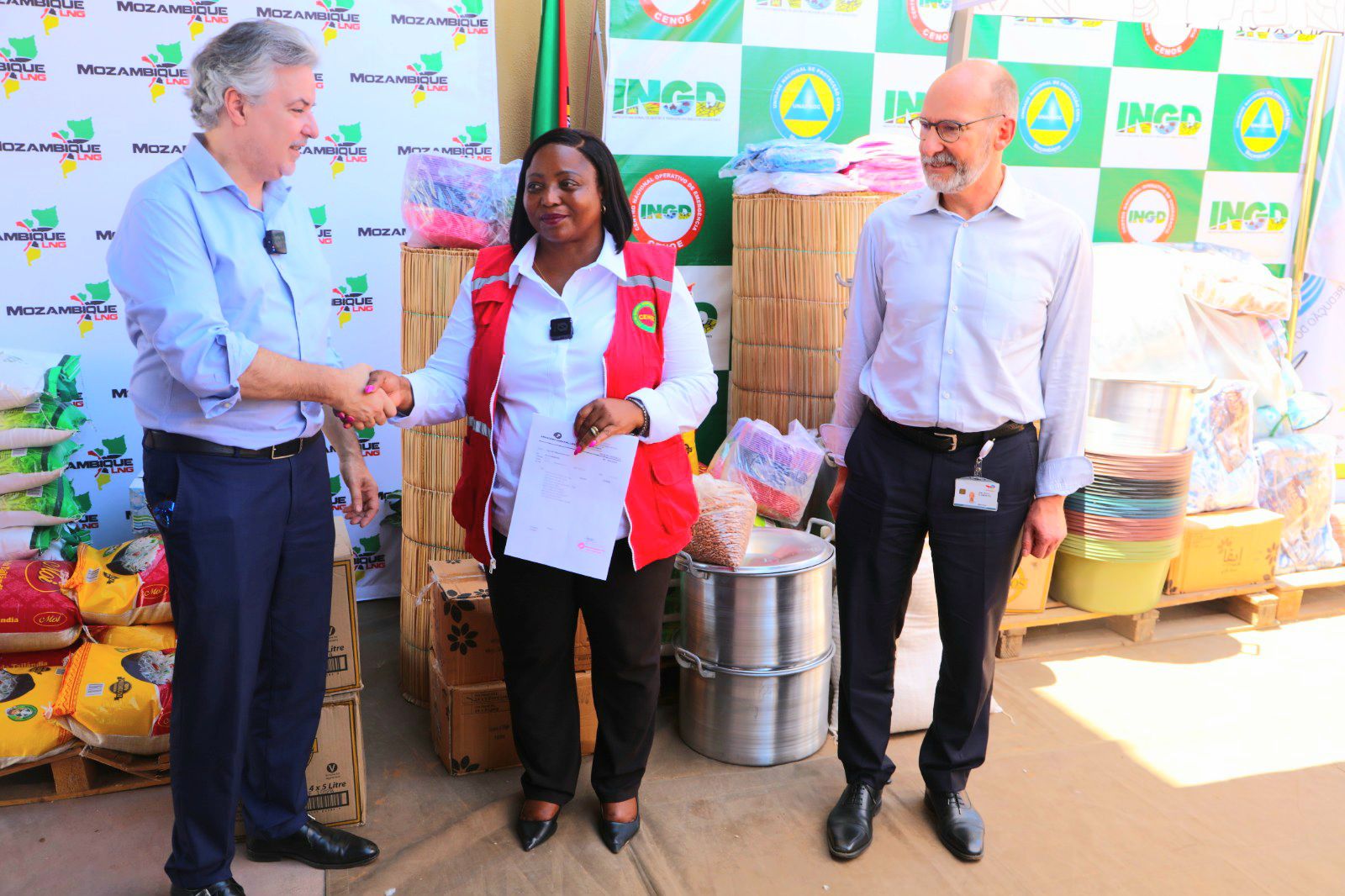 INGD recebe 90 toneladas de alimentos e 100 mil kits sanitários para vítimas de cheias