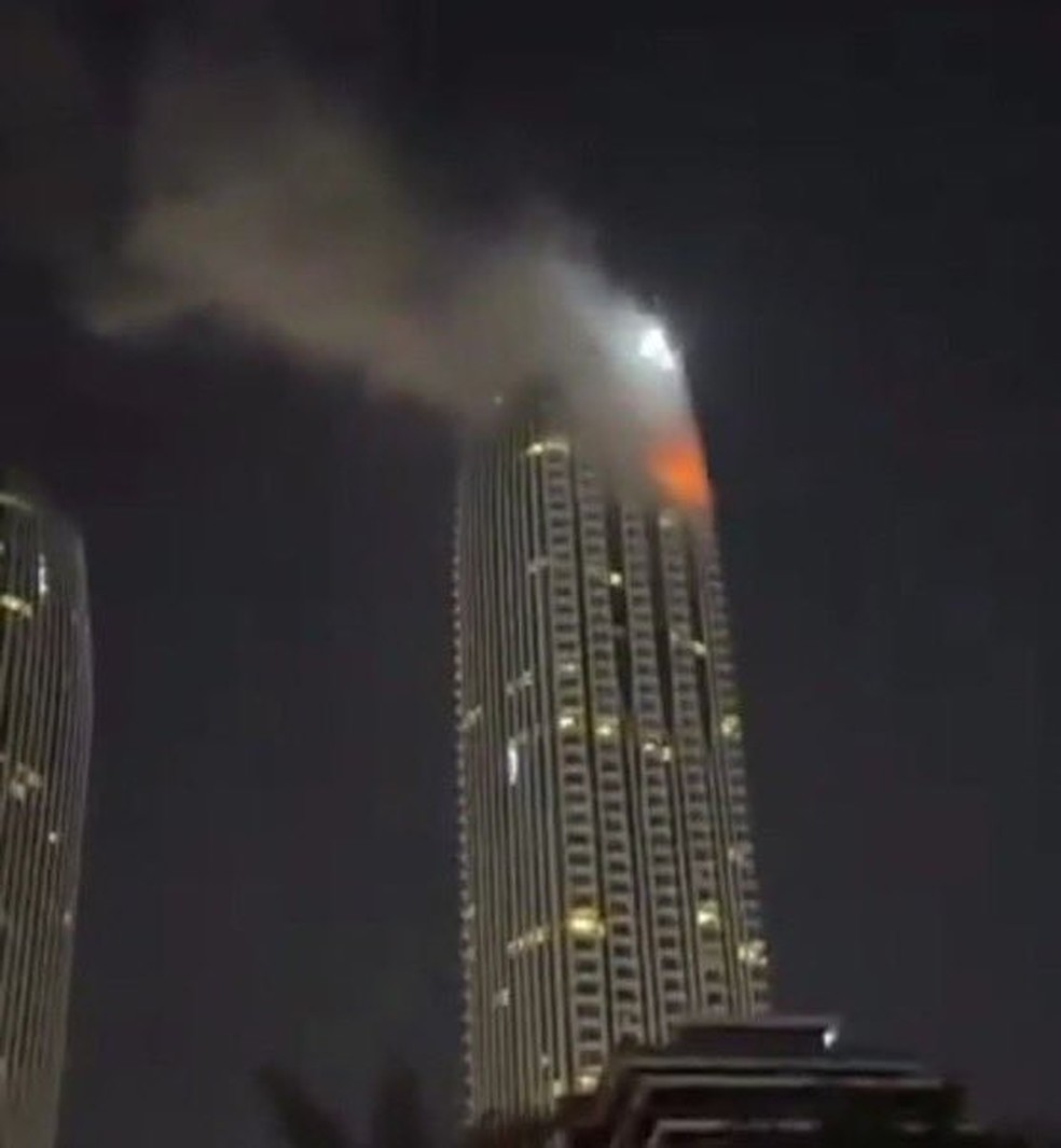 Drone iraniano atinge edifício no Dubai