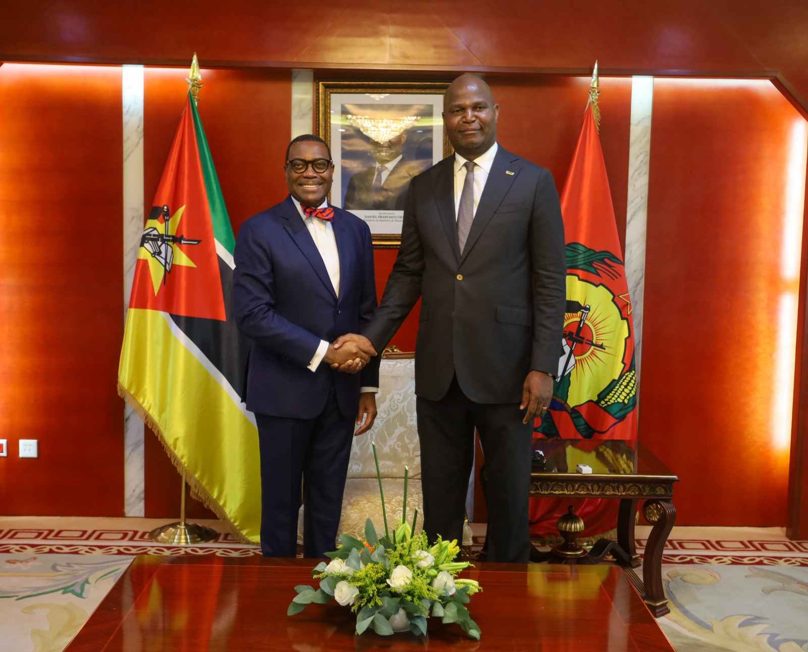 Presidente Chapo recebe Akinwumi Adesina