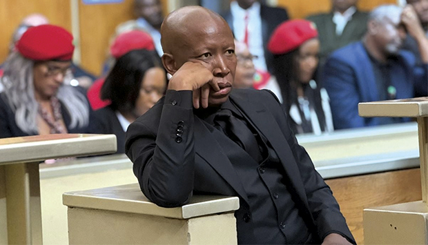 Justiça Sul-Africana condena o político Julius Malema a cinco anos de cadeia